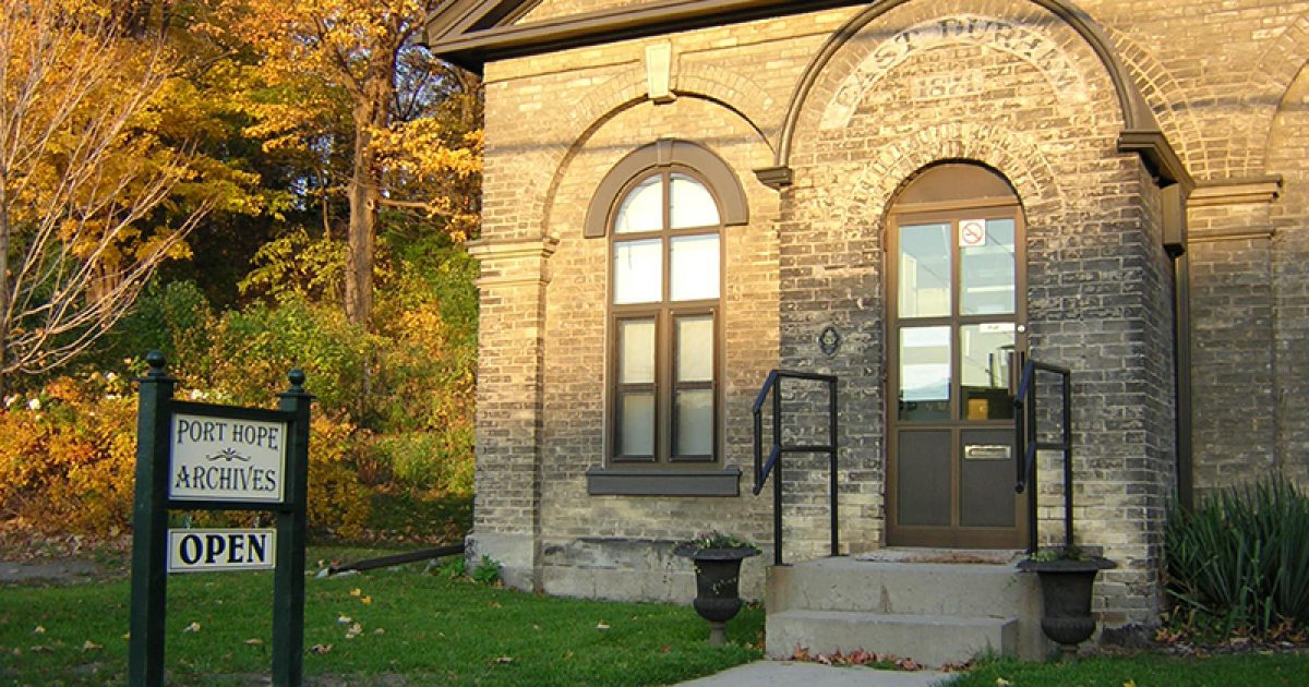 Doors Open Ontario - Port Hope Archives