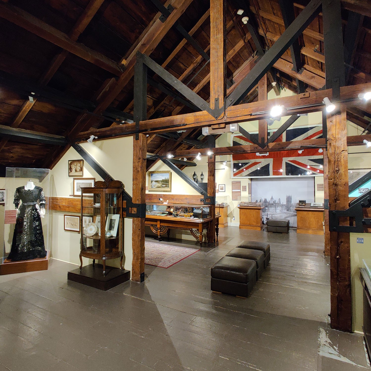 Le Musée Bytown : bâtiment de l’intendance, espace d’exposition du deuxième étage (Photo : Steve Mattiussi)